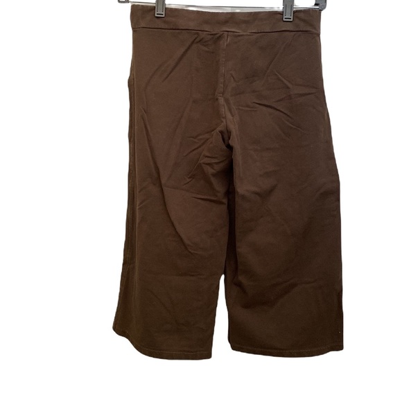 Ann Taylor LOFT Brown Cotton Stretch Drawstring Capri Pants XS - Picture 3 of 9